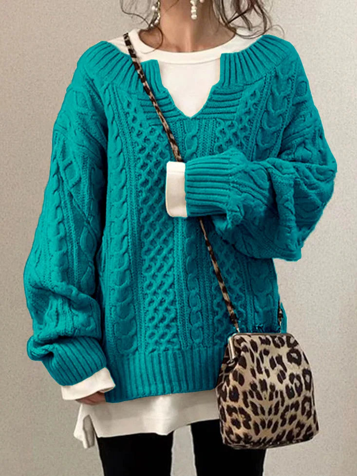 GR | Warmer Damenpullover | Gestrickt