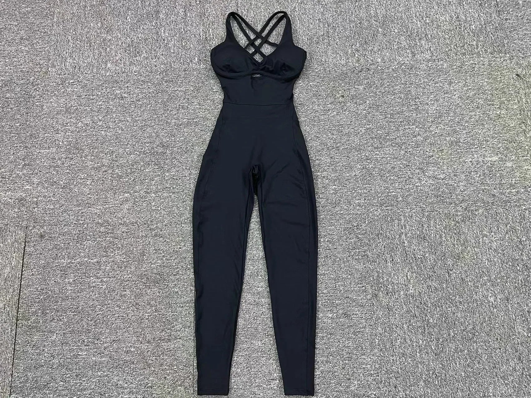 GR | Sporty Jumpsuit Women's Sportswear Push-Up Gym Set Women's Fitness Overall Lycra Sports Outfit for Women Sportswear Yoga Clothing Pink