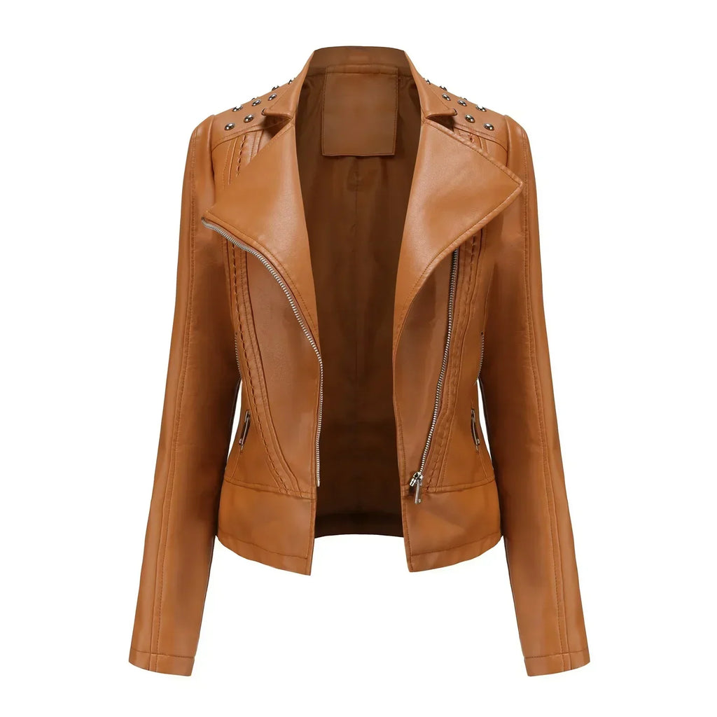 GR | Elegant leather jacket for women.