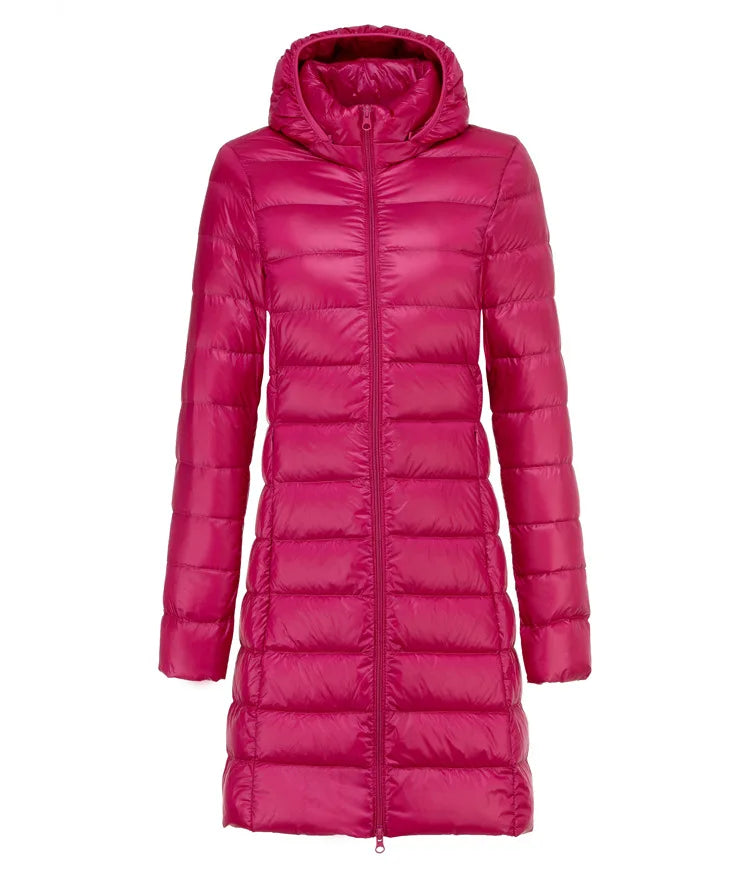 GR | Long lightweight down jacket