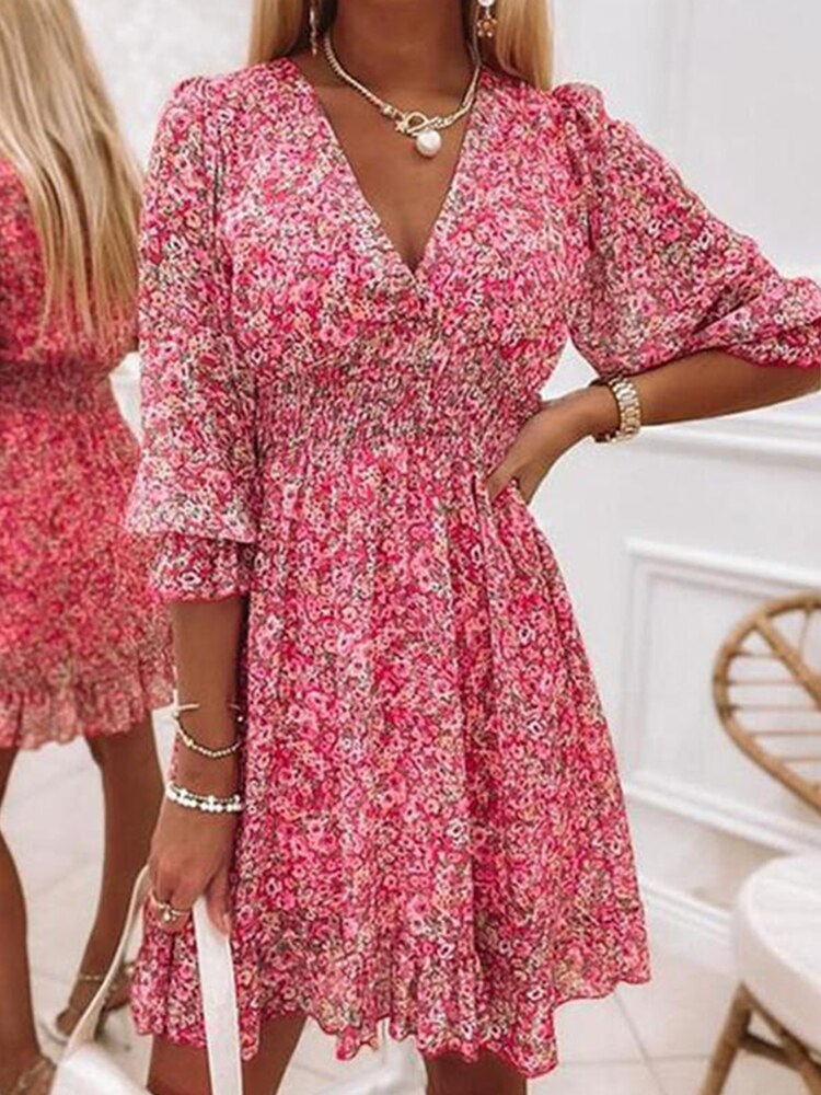Sunspark™ - Sexy summer dress with V-neck