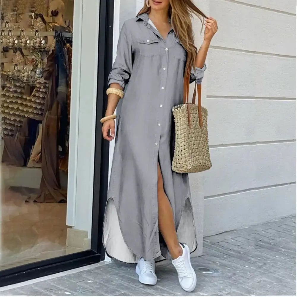 GR | Long casual shirt dress