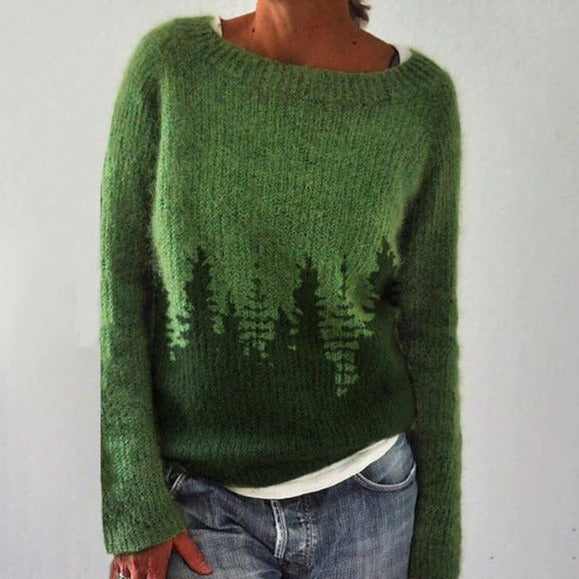 GR - Elegant knitted sweater - Women's knitwear in trendy colors