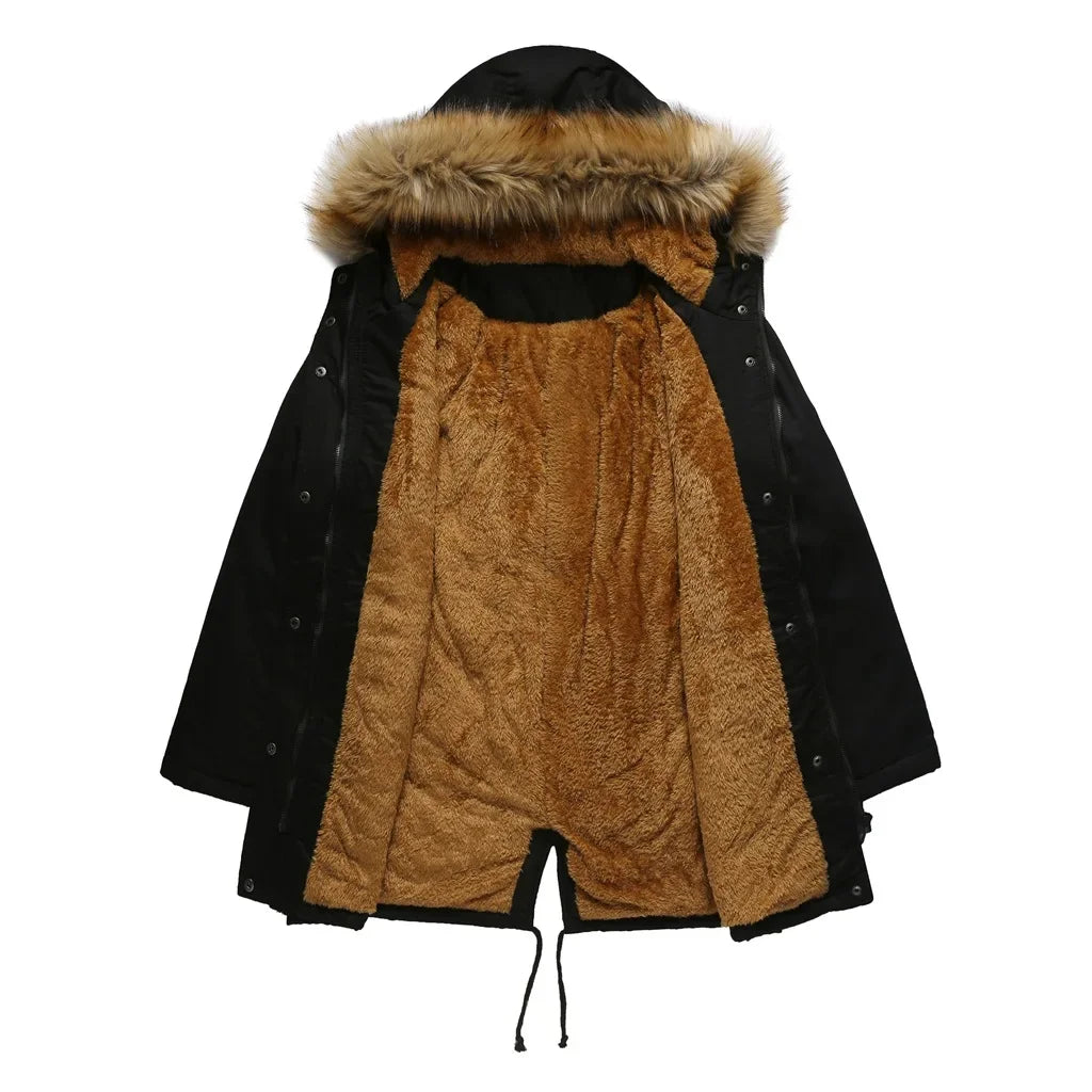 GR - Long parka with fur