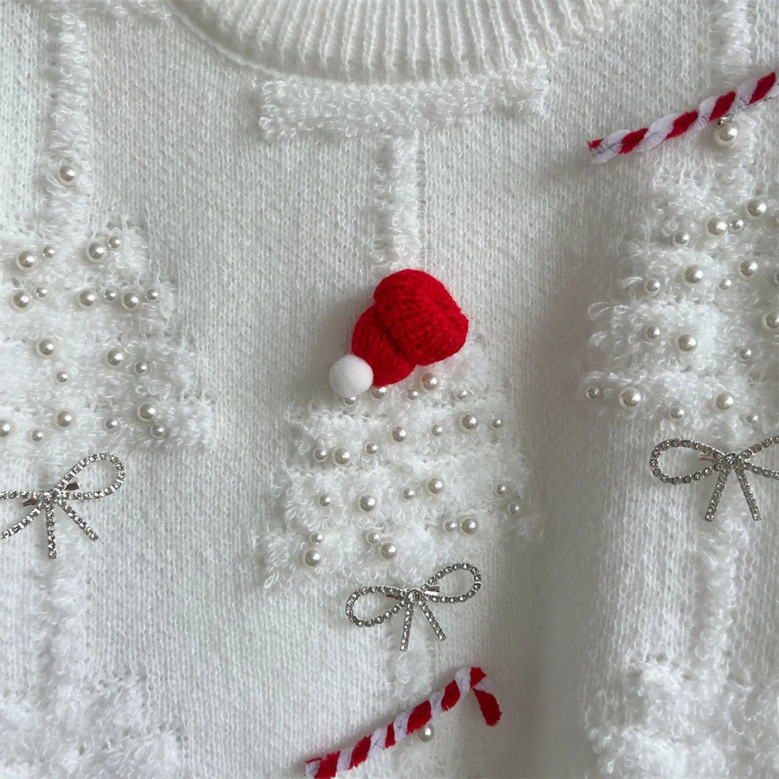 GR - Hässlicher Weihnachtspulli - Winterlicher Damen-Pullover mit Weihnachtsthema
