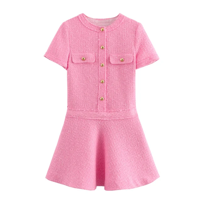 GR Kleid - Slim Fit - Rundhalsausschnitt - Polyester - Sommer