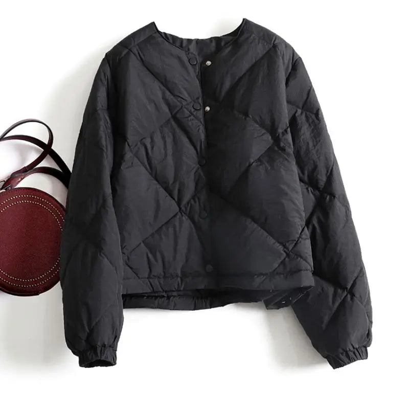 GR | Lightly padded jacket with snap button closure