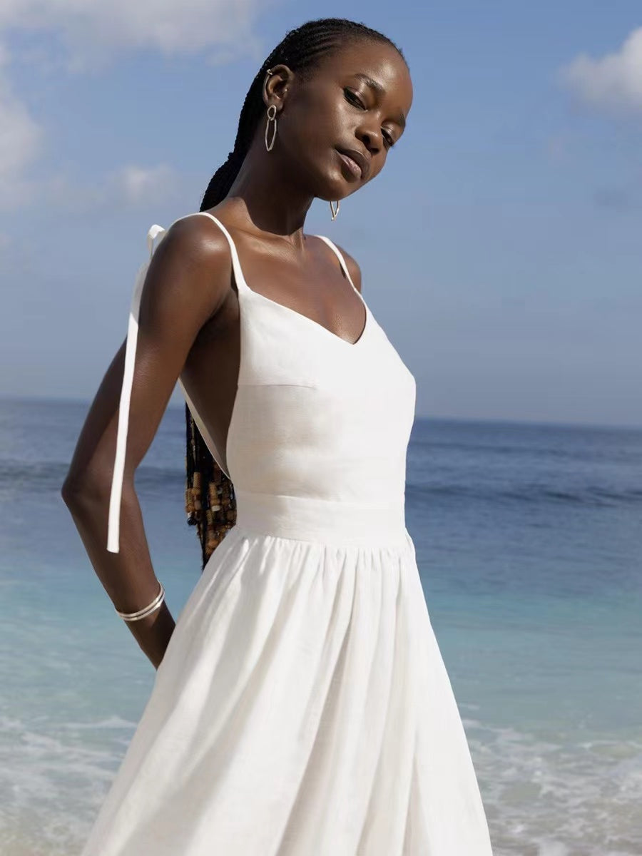 GR | Breathable Linen Summer Dress for Women