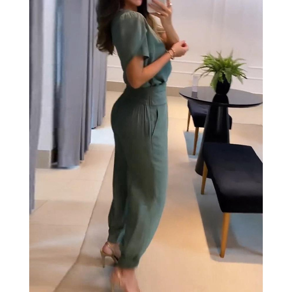 GR | Women's V-neck jumpsuit