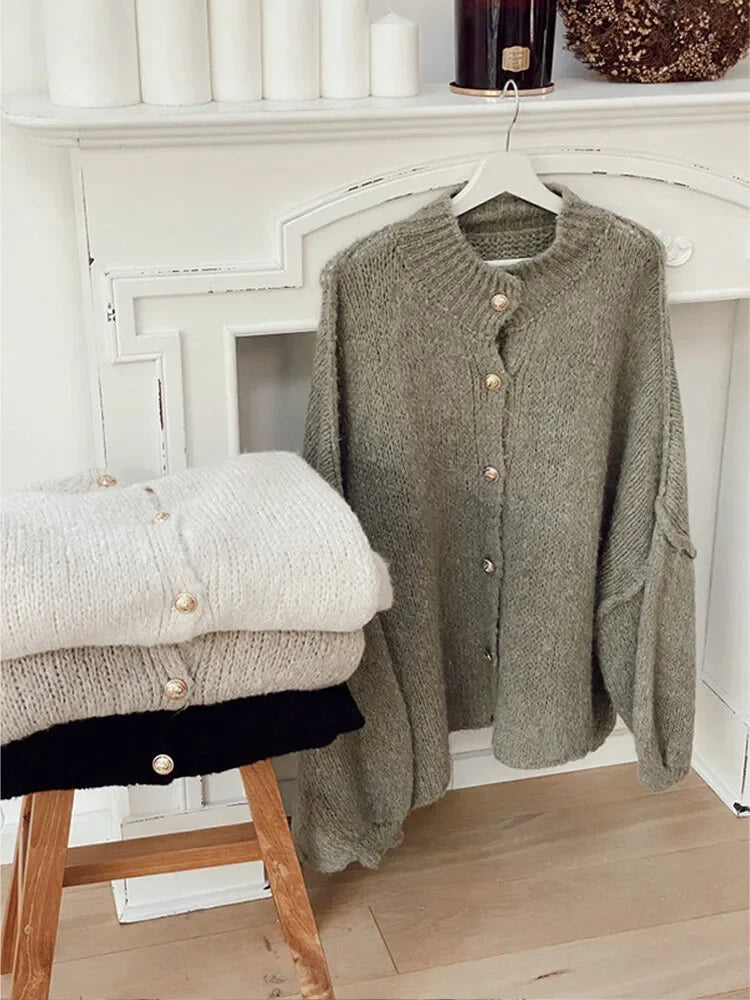 GR | Übergroßer Strickjacke Für Damen
