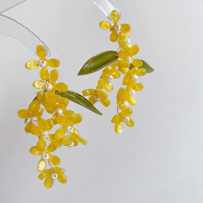 GR | Flower Pearl Earrings
