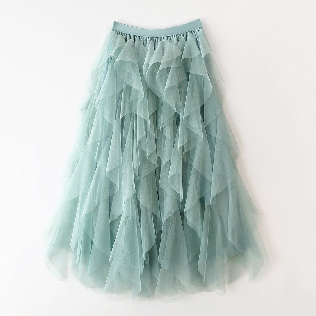 GR | Multi-layered tulle skirt for women