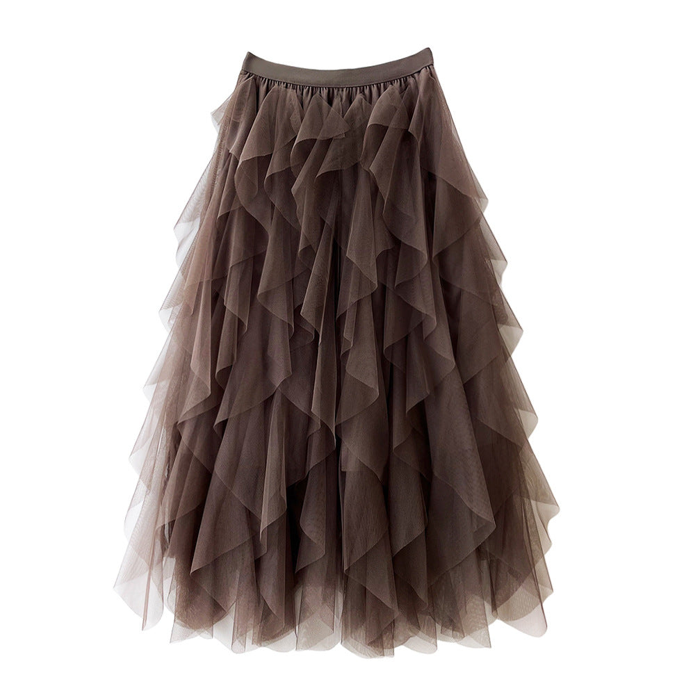 GR | Multi-layered tulle skirt for women