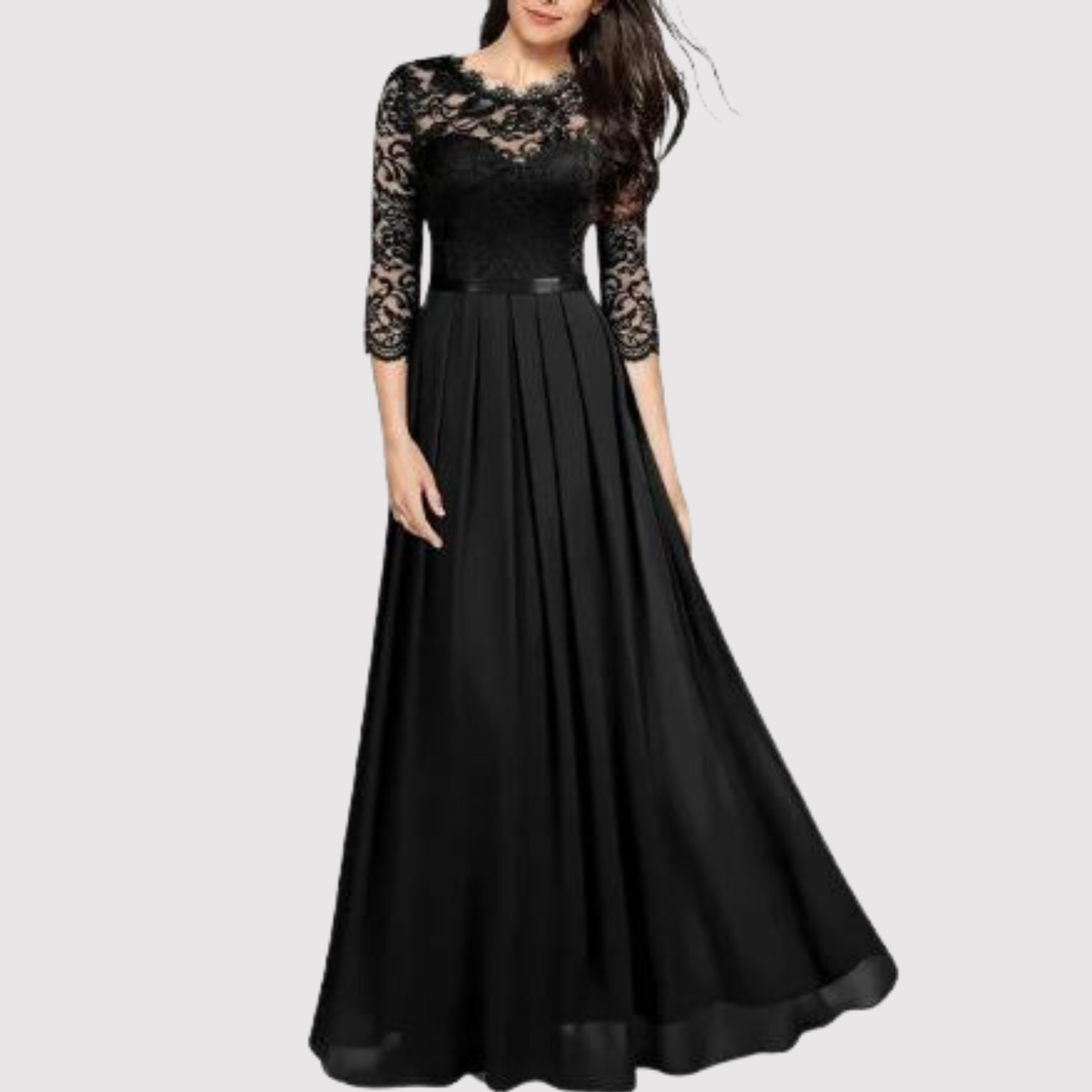 GR | Sexy Kleid aus Chiffon und Spitze