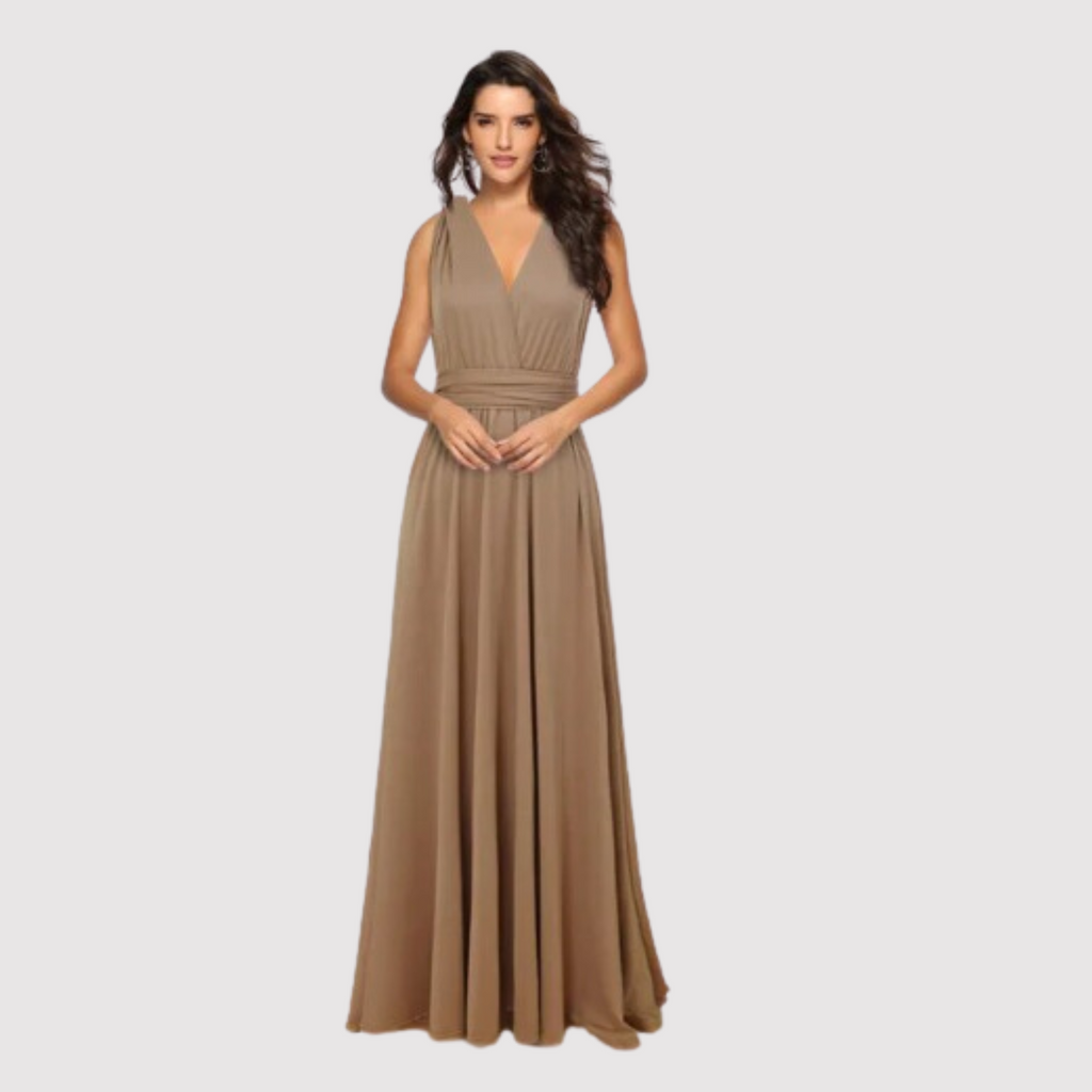 GR | Wandelbar Elegantes Kleid in Vielseitiger Wickeloptik
