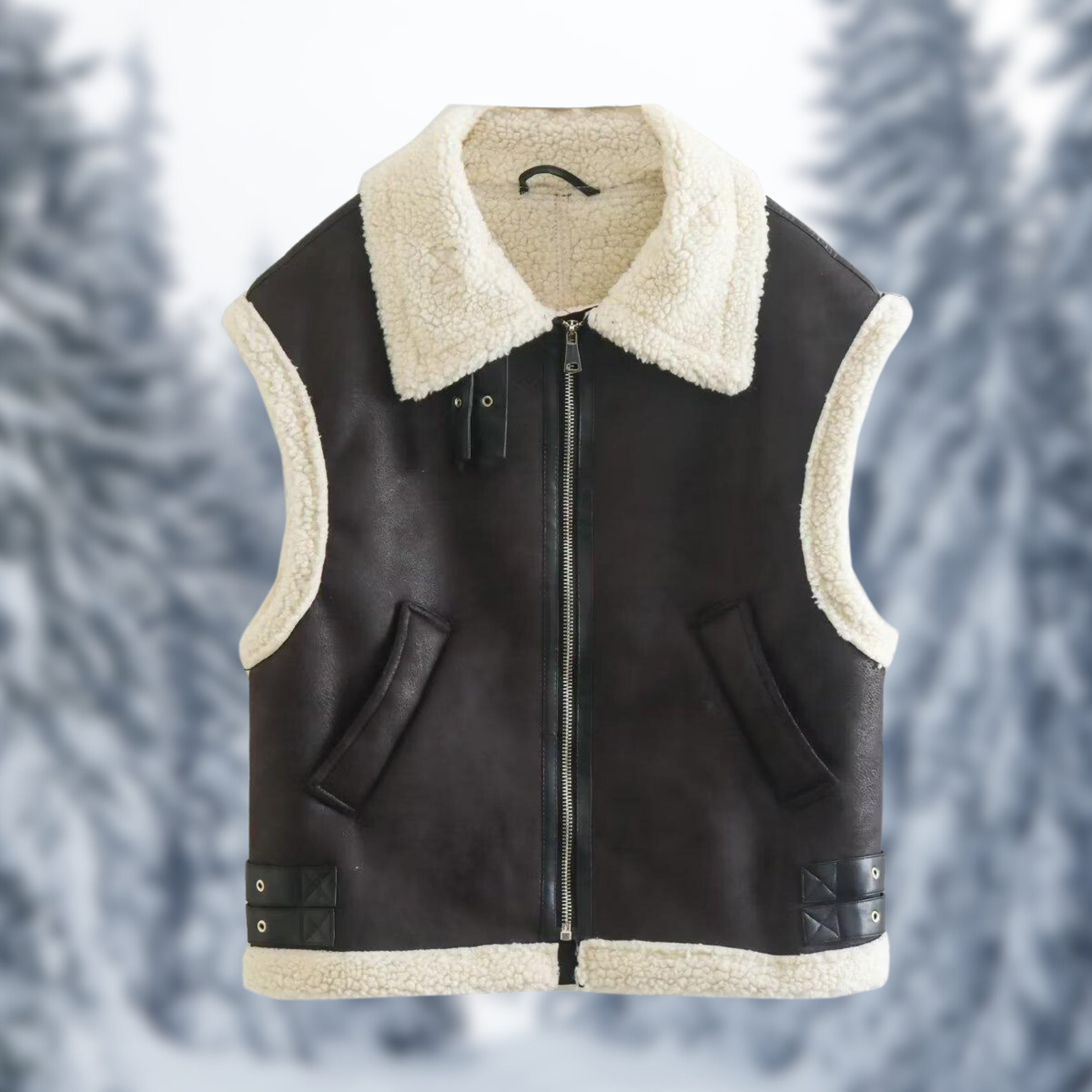 Winter fur vests