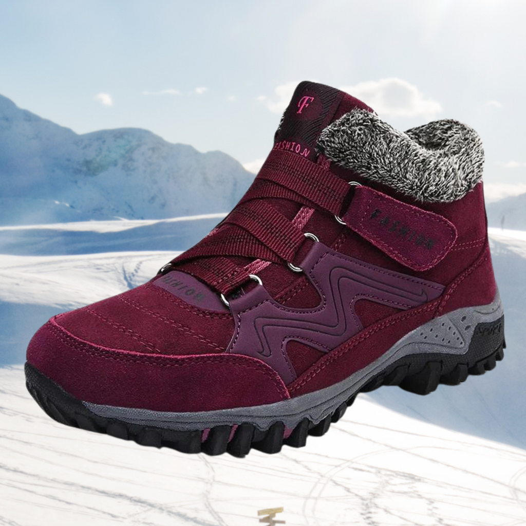Warm faux fur boots for women