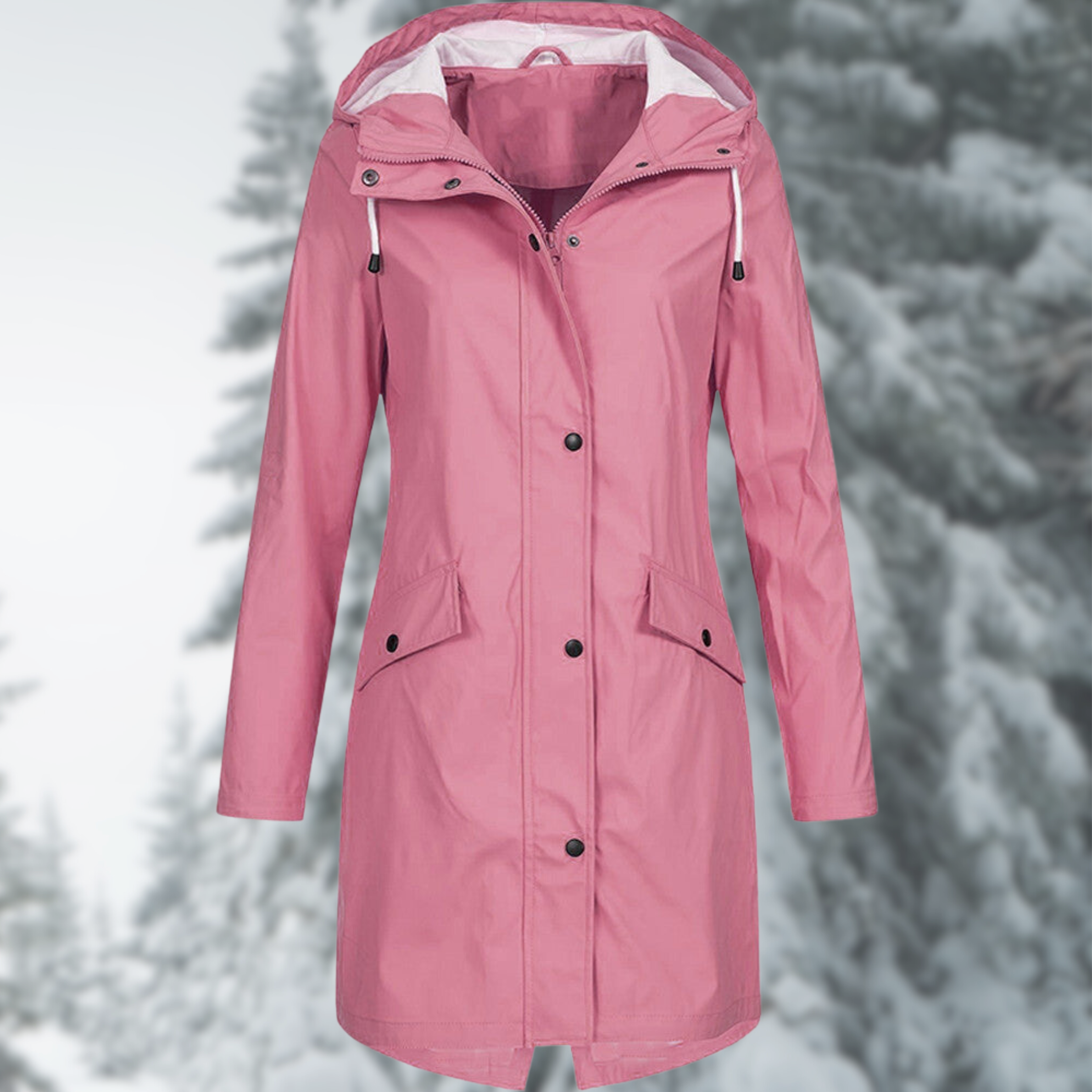 GR | Fashionable, long and waterproof raincoat