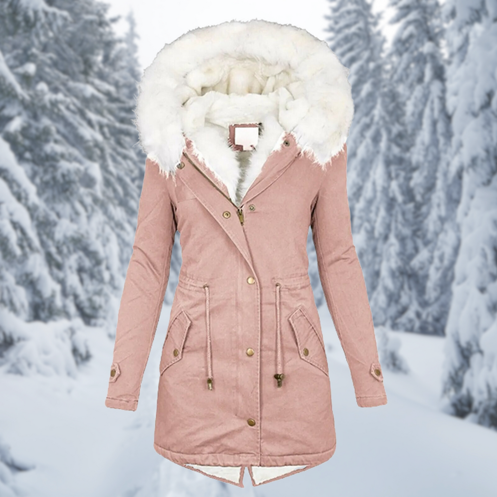 GR | Warm Women's Mid-Length Winter Jacket