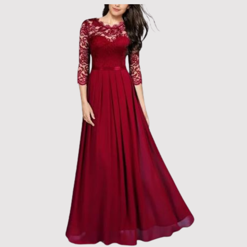 GR | Sexy Kleid aus Chiffon und Spitze