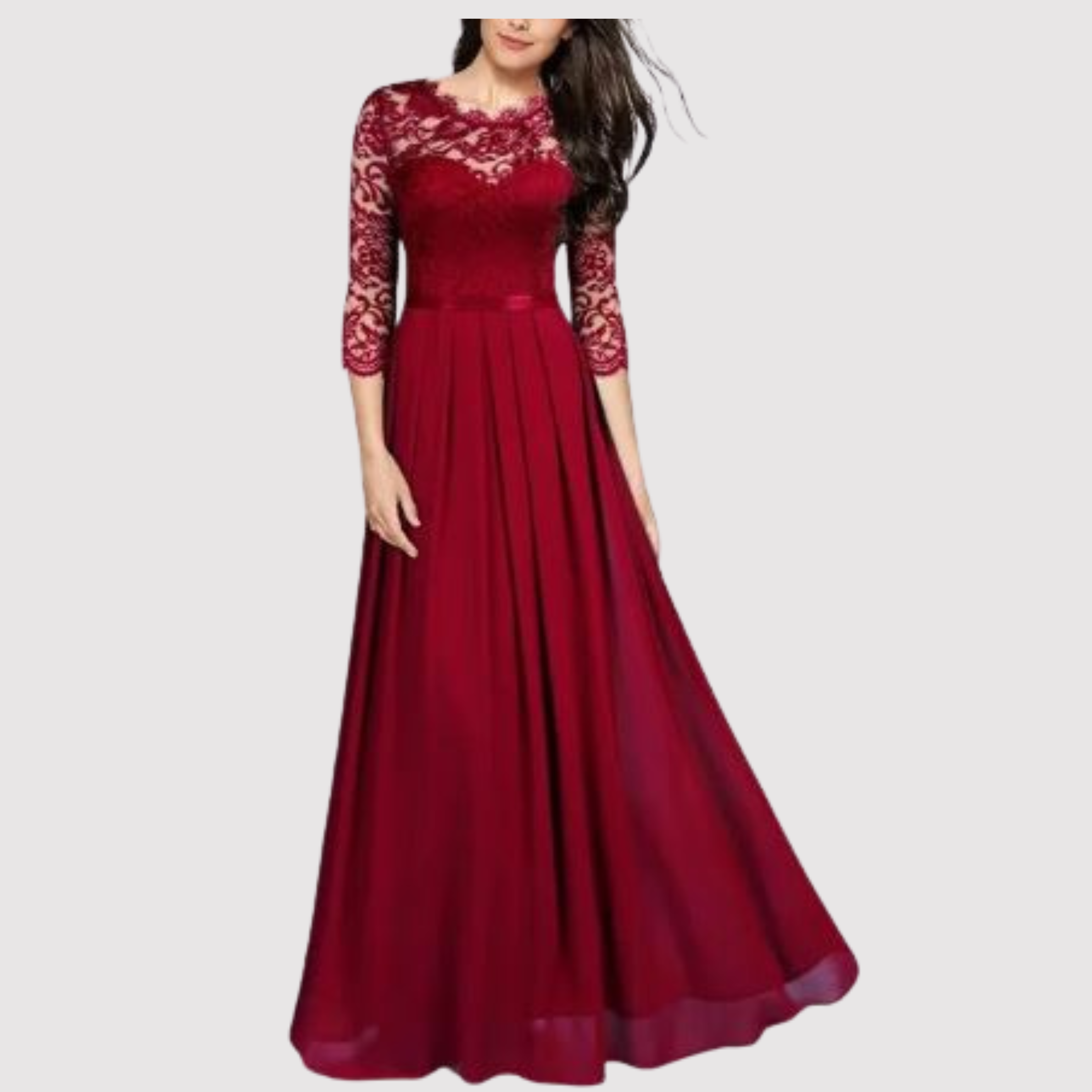 GR | Sexy Kleid aus Chiffon und Spitze