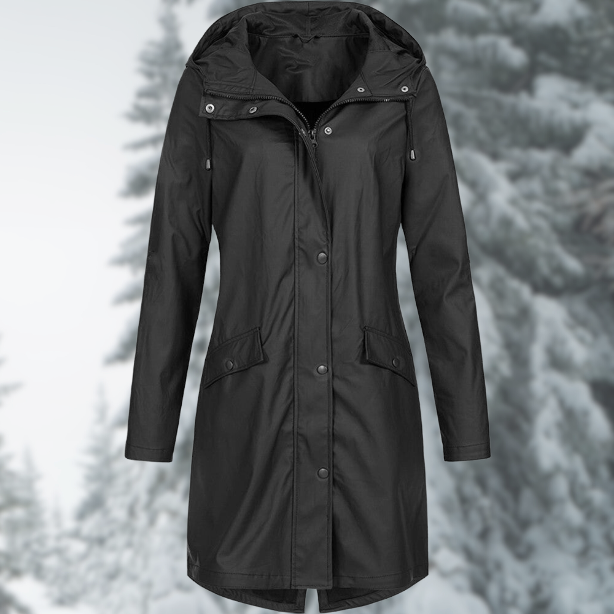GR | Fashionable, long and waterproof raincoat
