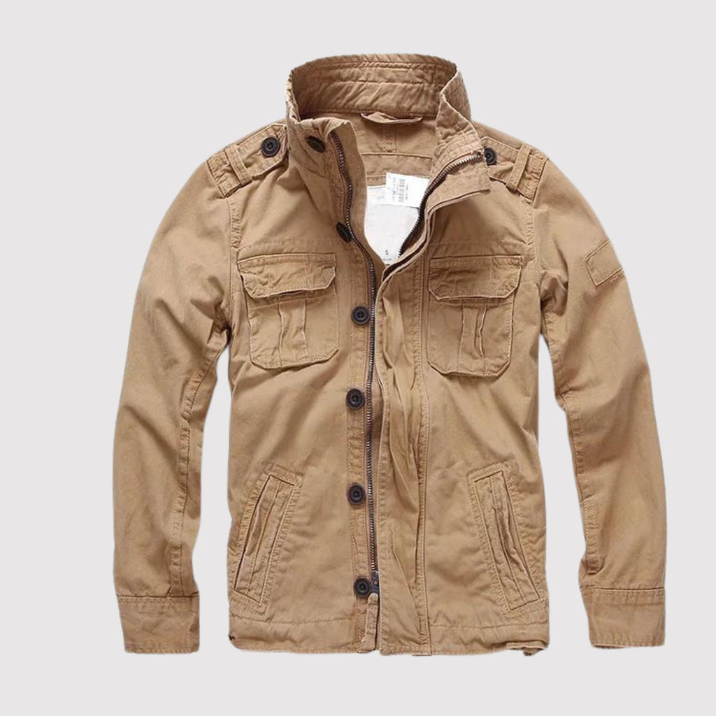 GR | Retro Denim Jacket with Multiple Pockets