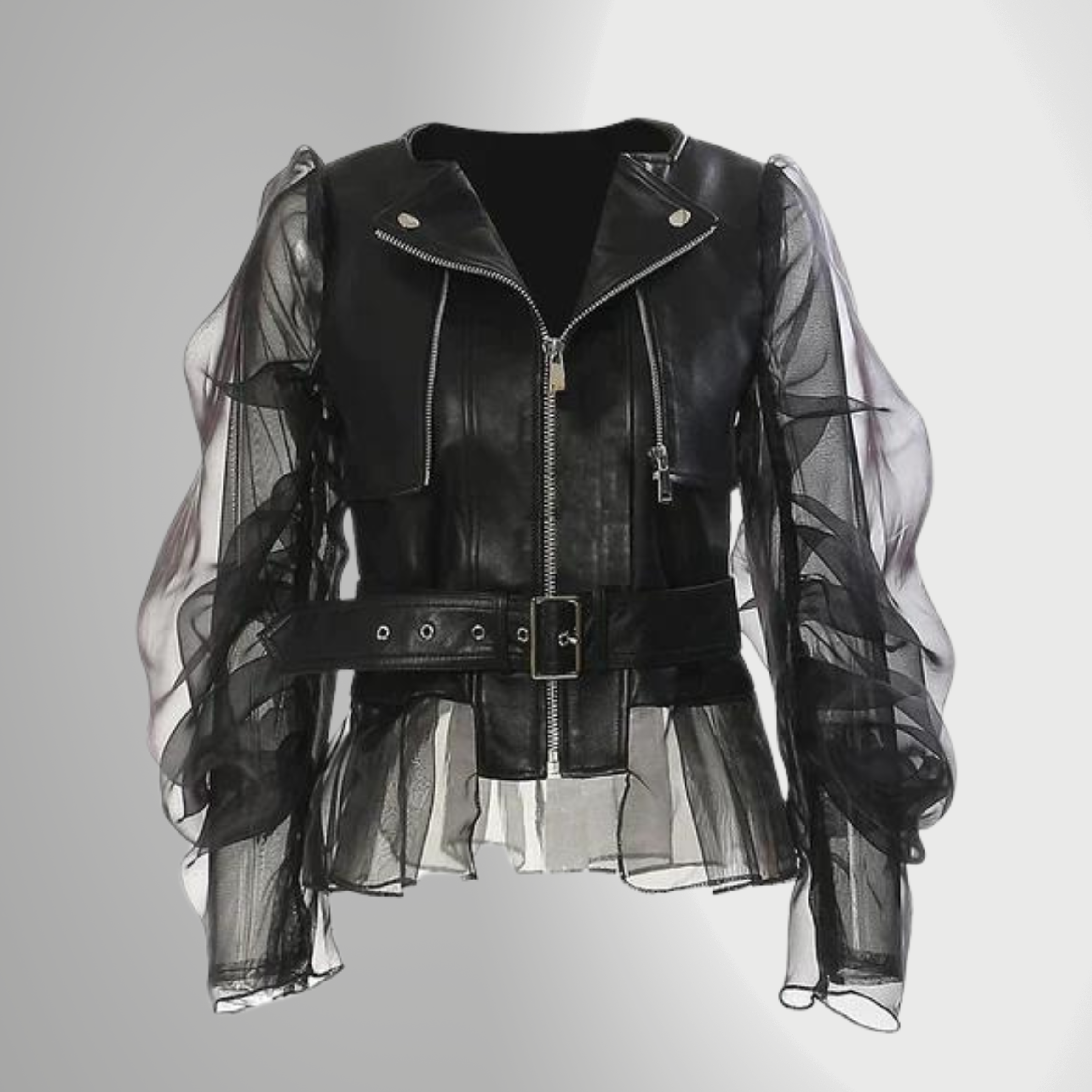 GR | Elegant Leather Jacket for Women