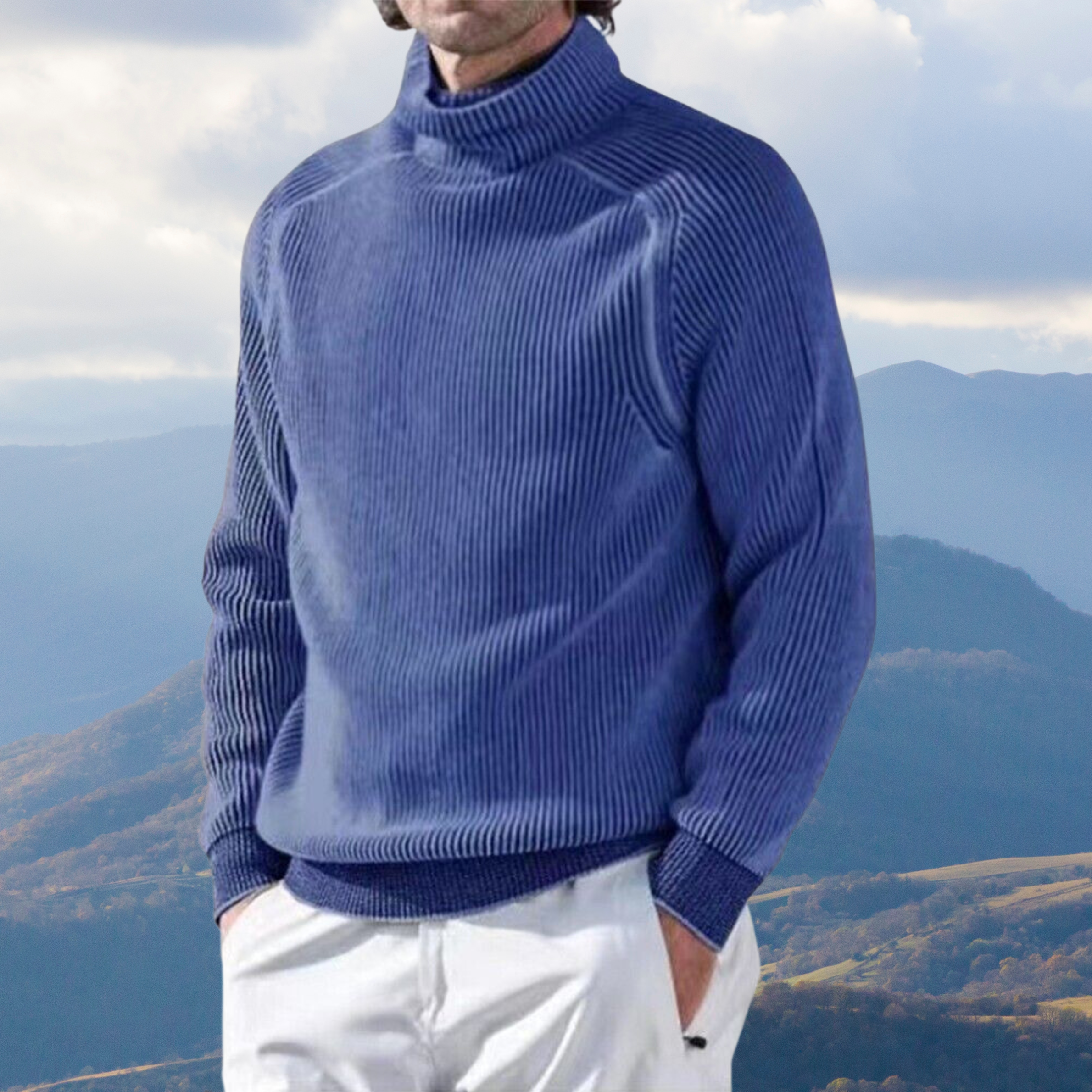 GR | Eleganter Rollkragenpullover