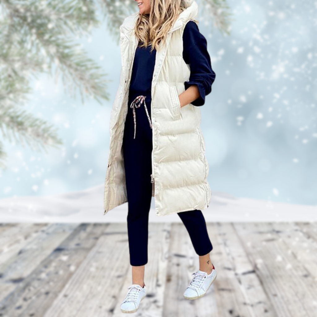 GR | Quilted women's vest - stylish sleeveless winter jacket