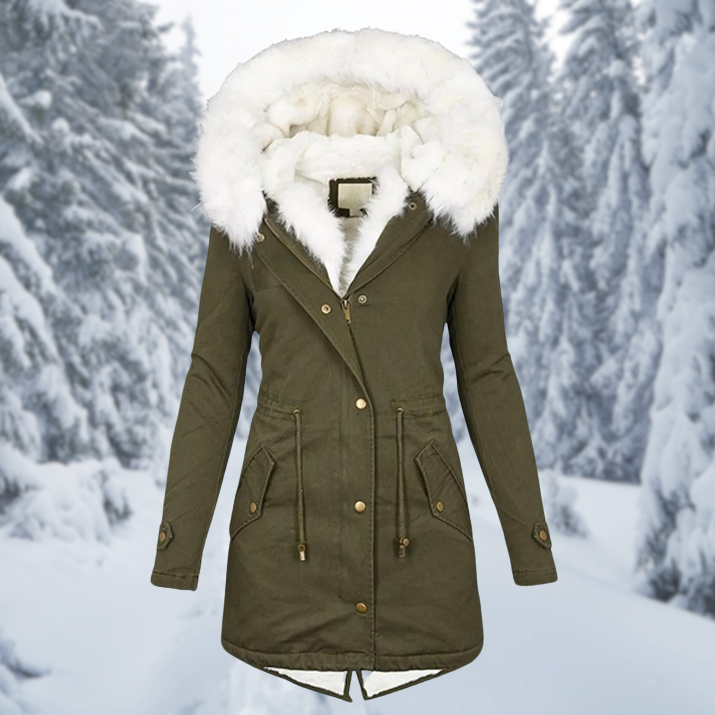 Women's Winter Warm Jacket, Mid-Length