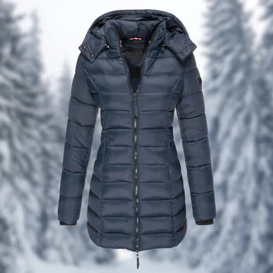 GR - Women's winter coat with detachable hood