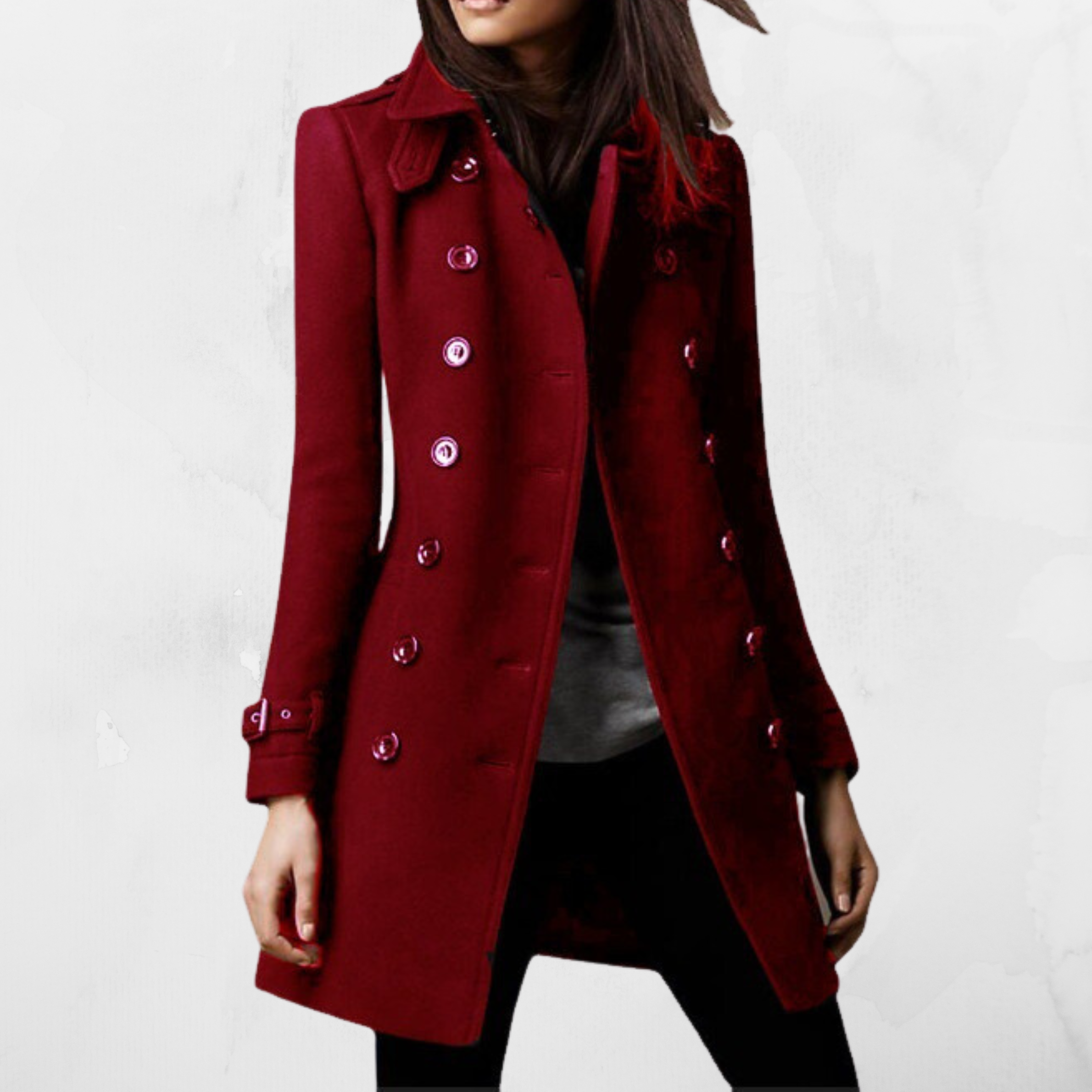 GR - Double-lined women's coat for winter warmth