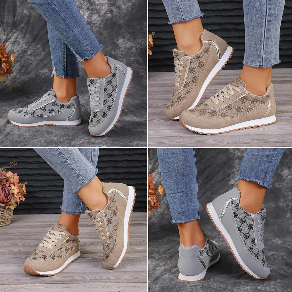 GR | Comfortable flat shoes with floral prints