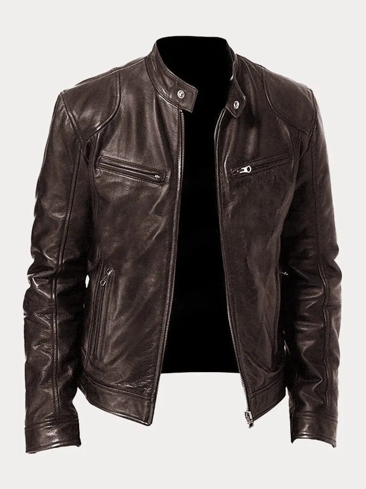 GR | Casual leather jacket: Timeless style and comfort
