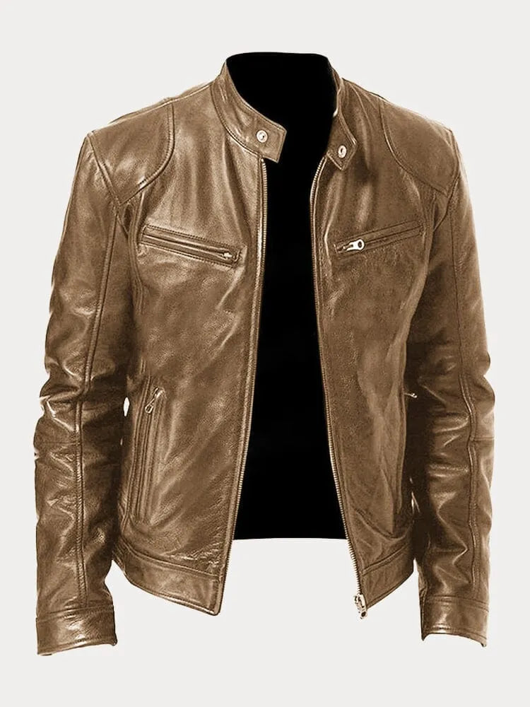 GR | Casual leather jacket: Timeless style and comfort