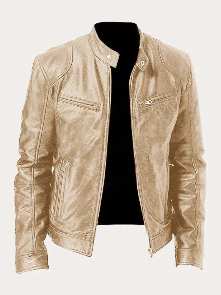 GR | Casual leather jacket: Timeless style and comfort