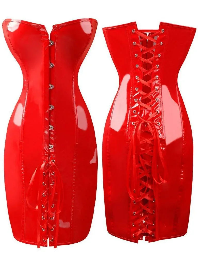 GR | Latexgebundes Kleid Ohne Träger