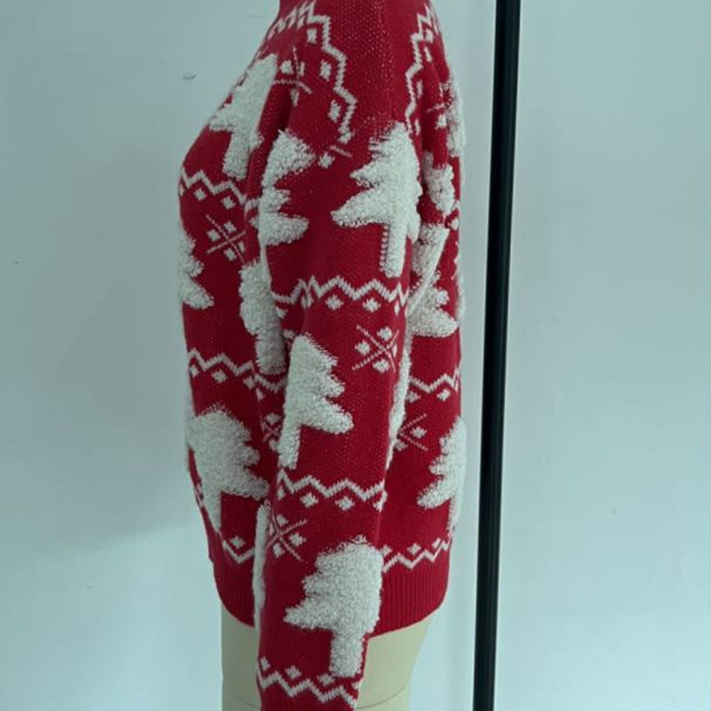 GR - Ugly Christmas Sweater - Knitted sweater with 3D Christmas tree print