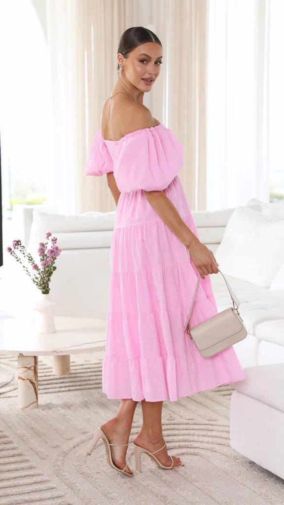 GR - Schulterfreies Midikleid
