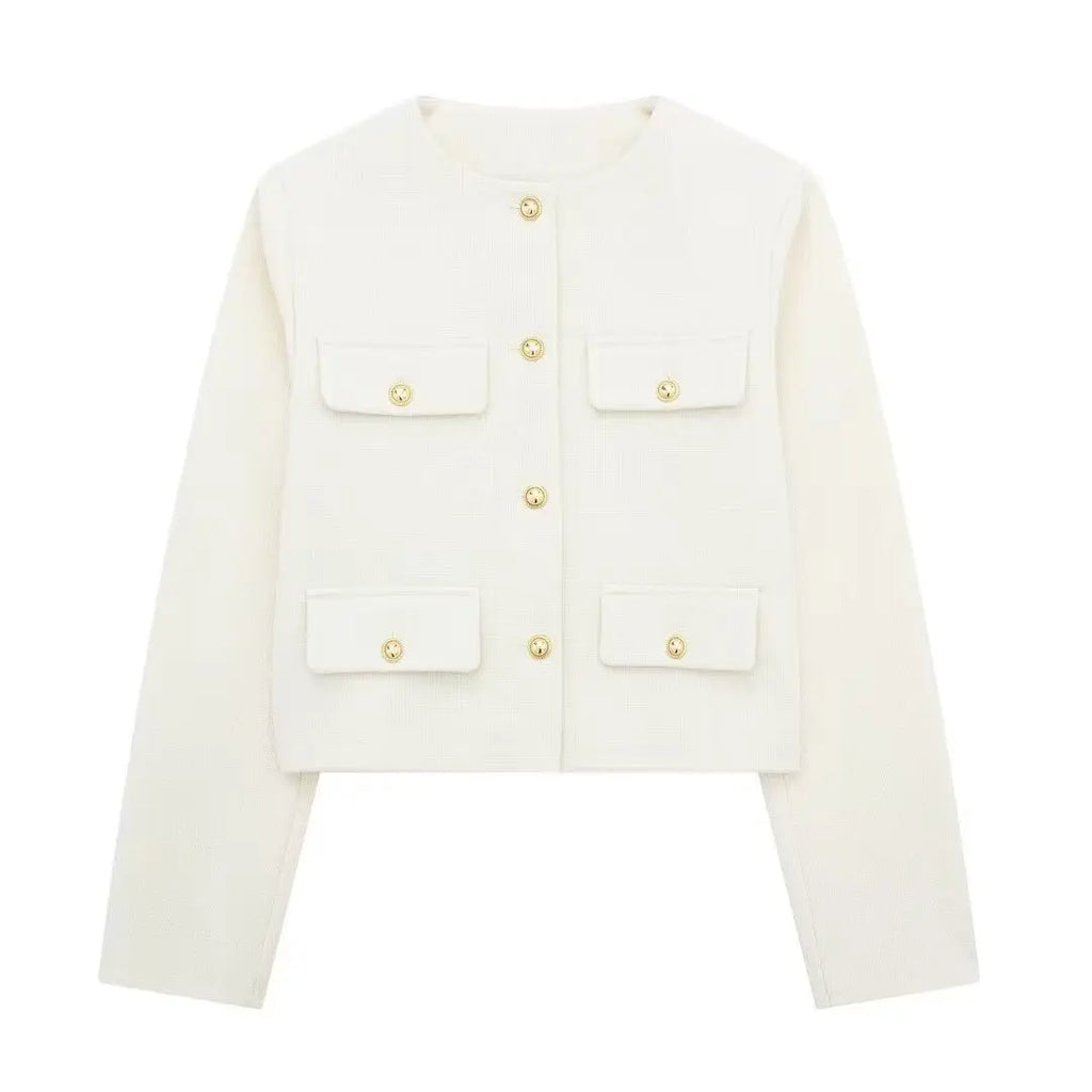 GR - Trendy Buttoned Short Blazer
