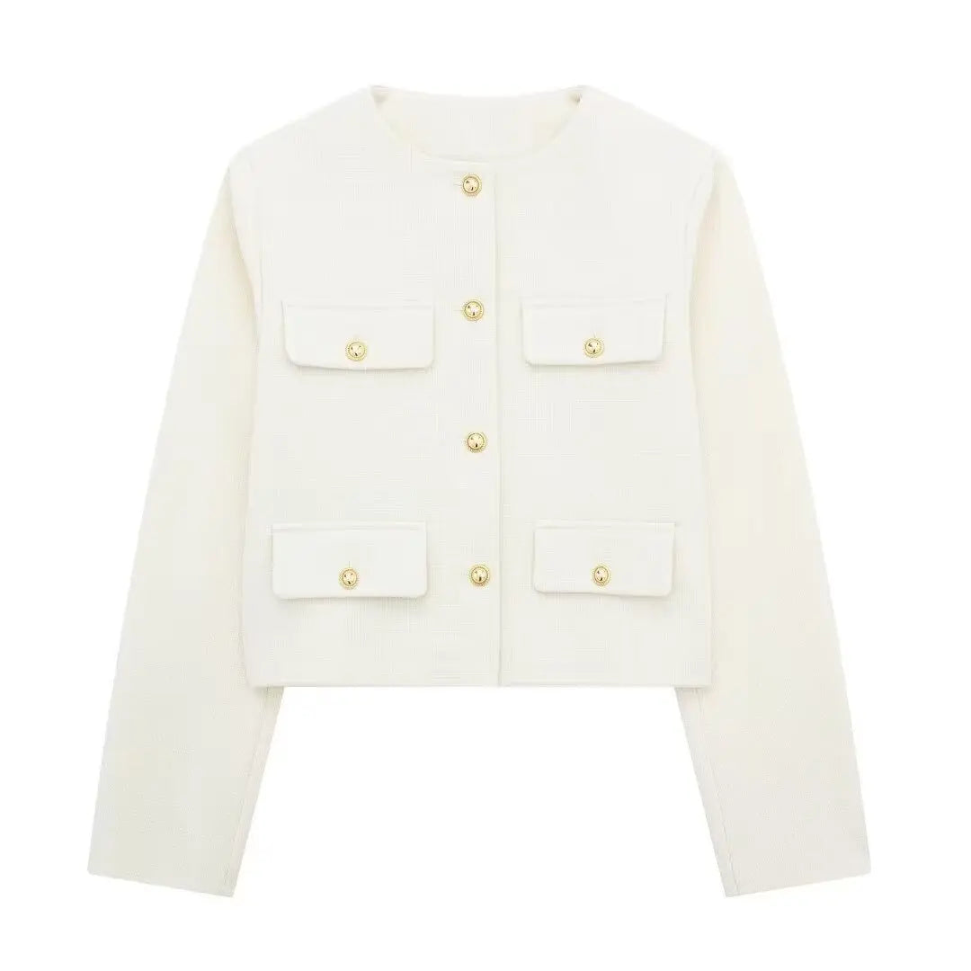 GR - Trendy Buttoned Short Blazer