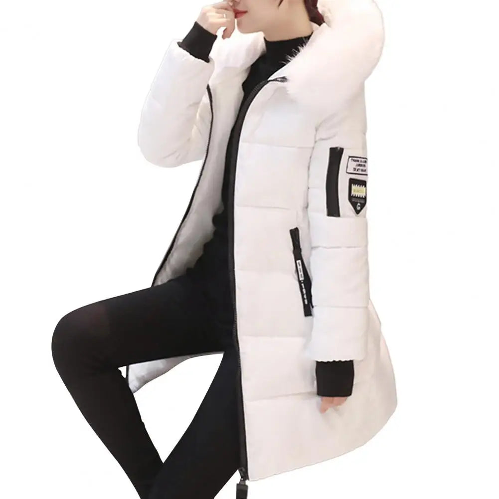 GR | Winter jacket with striking collar and appliqués