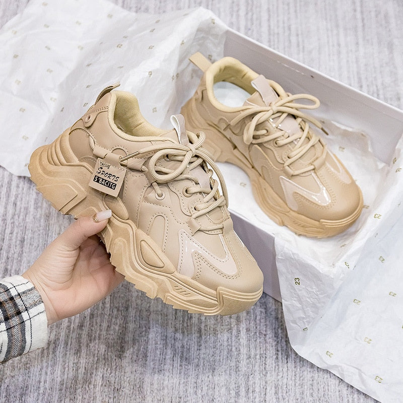 GR - Chunky sneakers made of synthetic leather