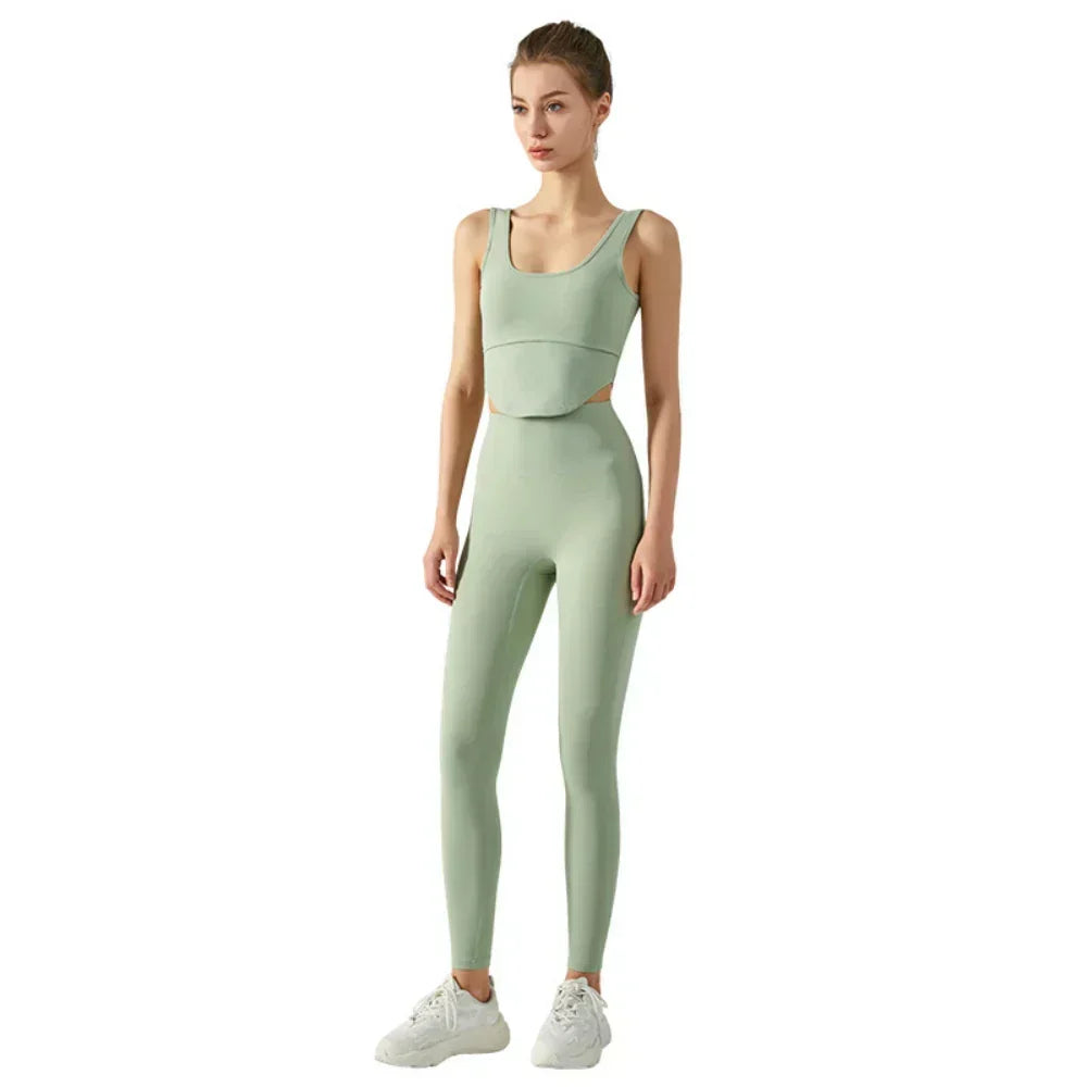 GR | Emily Sportswear Naked Hochtaillierte Tight Yoga Hosen Doppelseitig Gebürstet Pfirsich Po-Hebende Lauf Sport Fitness Leggings