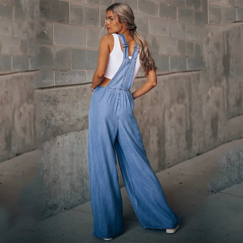 GR | Boho Oversize Denim Latzhose