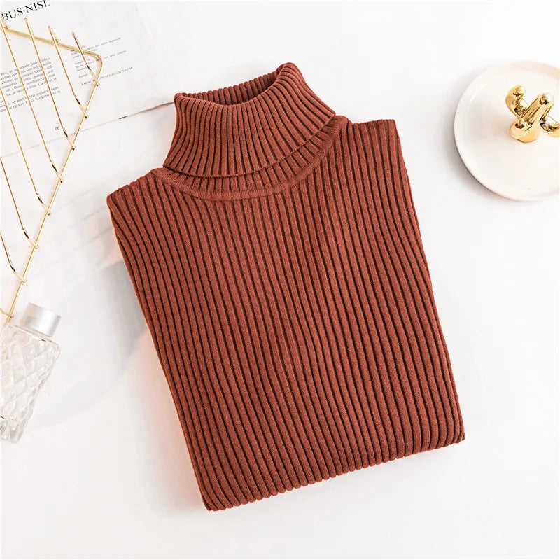 GR - Damen-Ripp-Turtleneck für elegante Raffinesse