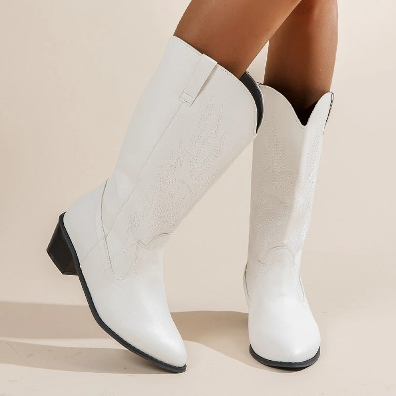 GR Cowboy Boots | High-quality women's boots with boho print