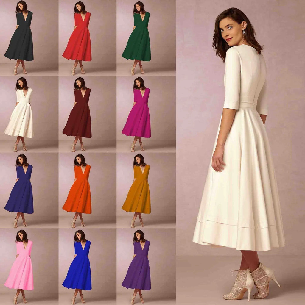 GR | Elegante Lange Damenkleid