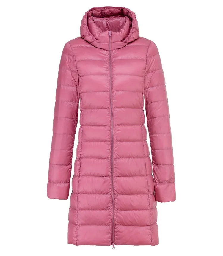 GR | Long lightweight down jacket